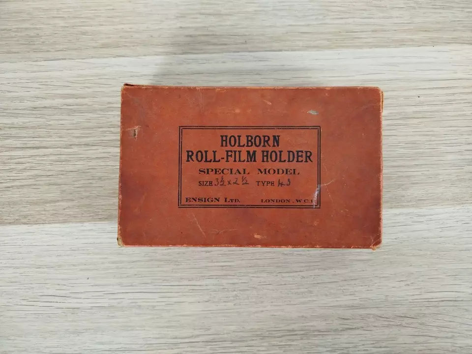Ensign Ltd. Holborn Roll Film Holder Rollex Patent Sviluppo Pellicola Portapellicola