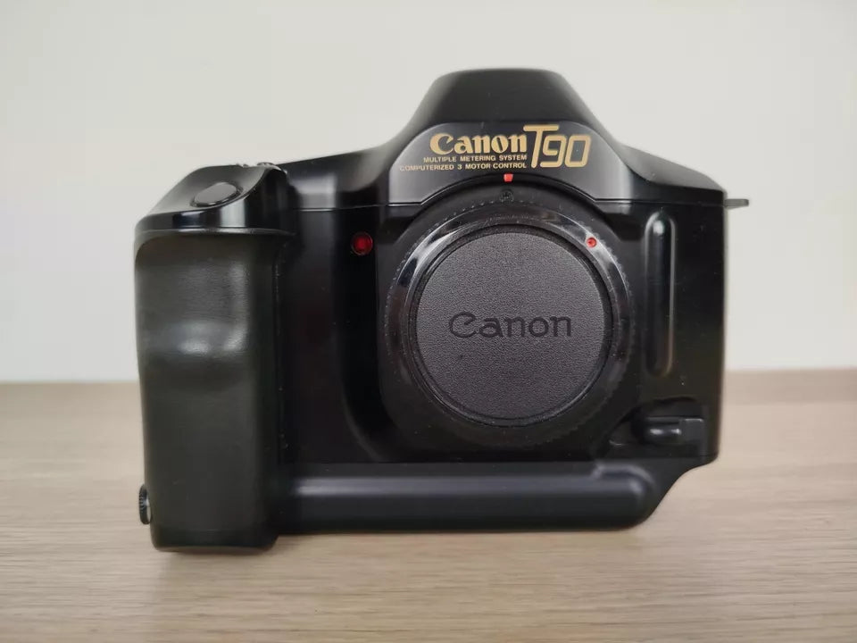 Fotocamera Analogica Canon T90 35mm SLR Nero Corpo Macchina E Manuale A Batterie