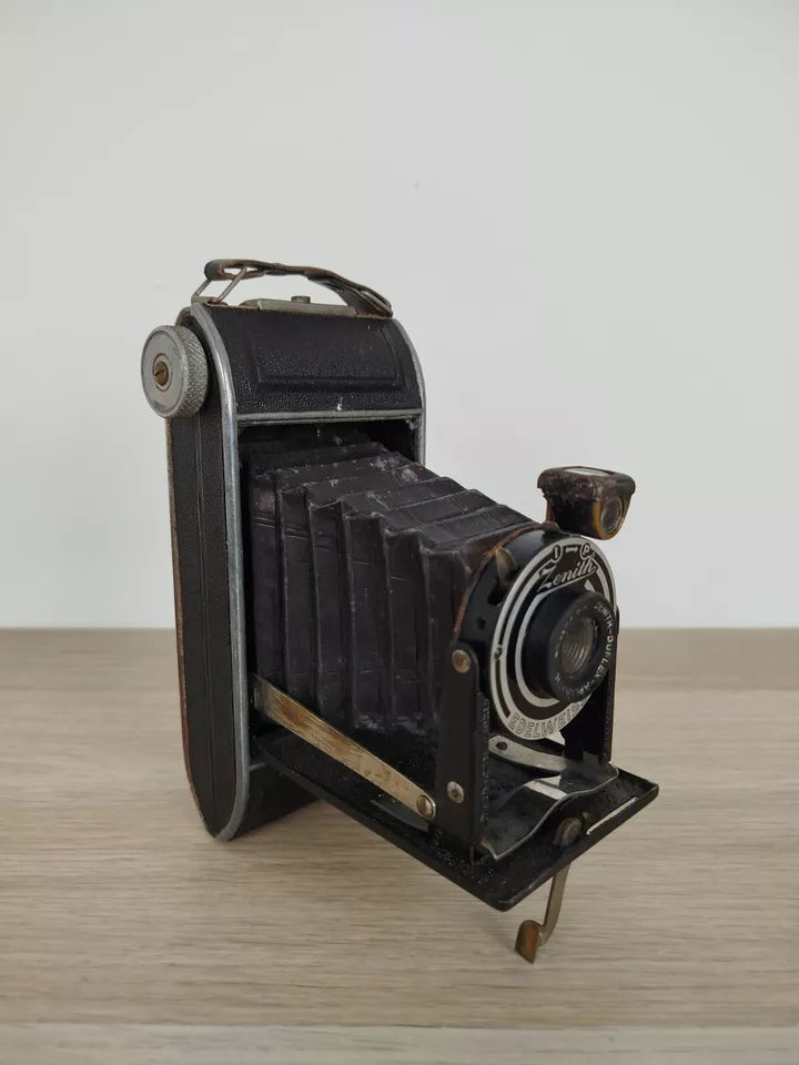 Fotocamera Zenith Edelweiss Macchina Fotografica Soffietto Vintage Epoca Antica
