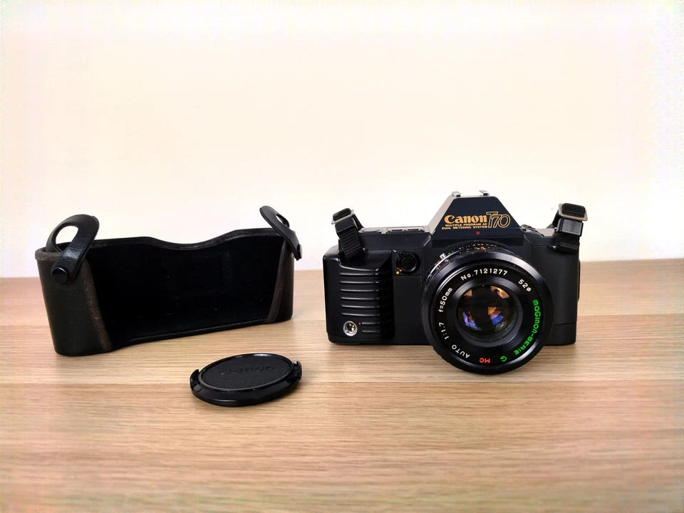 Fotocamera Analogica Canon T 70 35mm Relflex Con Obiettivo Maginon Serie G