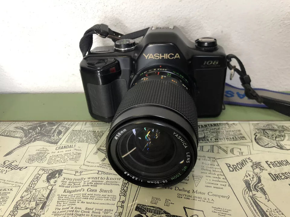 Fotocamera Analogica Reflex Yashica 108 Multi Program Kyocera Japan E Obiettivo