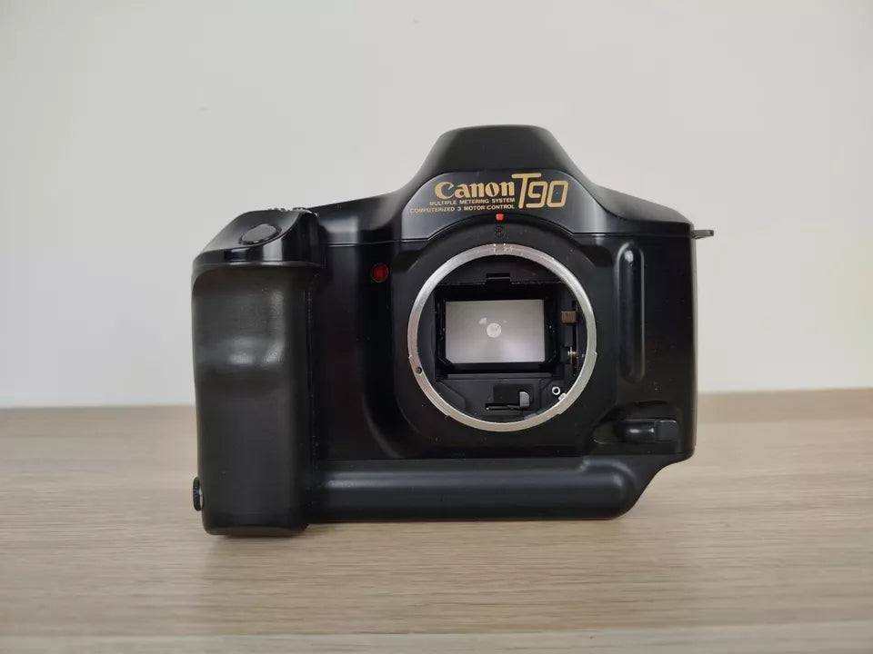 Fotocamera Analogica Canon T90 35mm SLR Nero Corpo Macchina E Manuale A Batterie