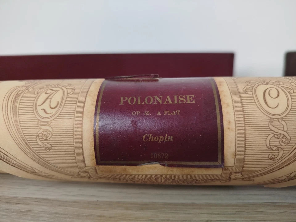 Antico Rullo Sonoro Autopiano Themodist Metrostyle Polonaise Chopin OP.53 A Flat