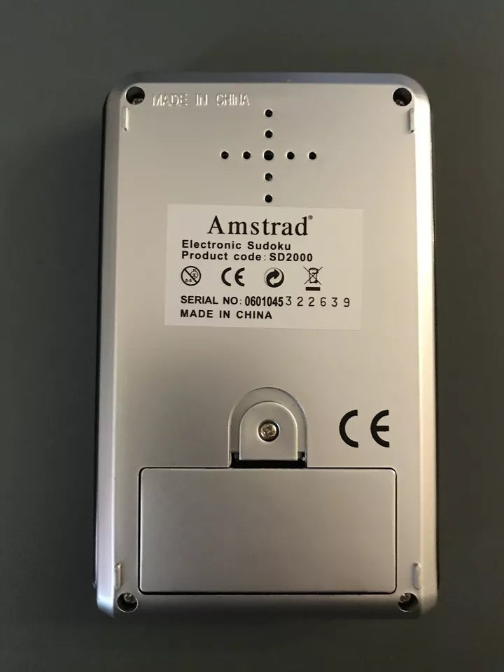 Sudoku Elettronico Amstrad SD2000 Confezione E Libretto Gioco Portatile Funziona