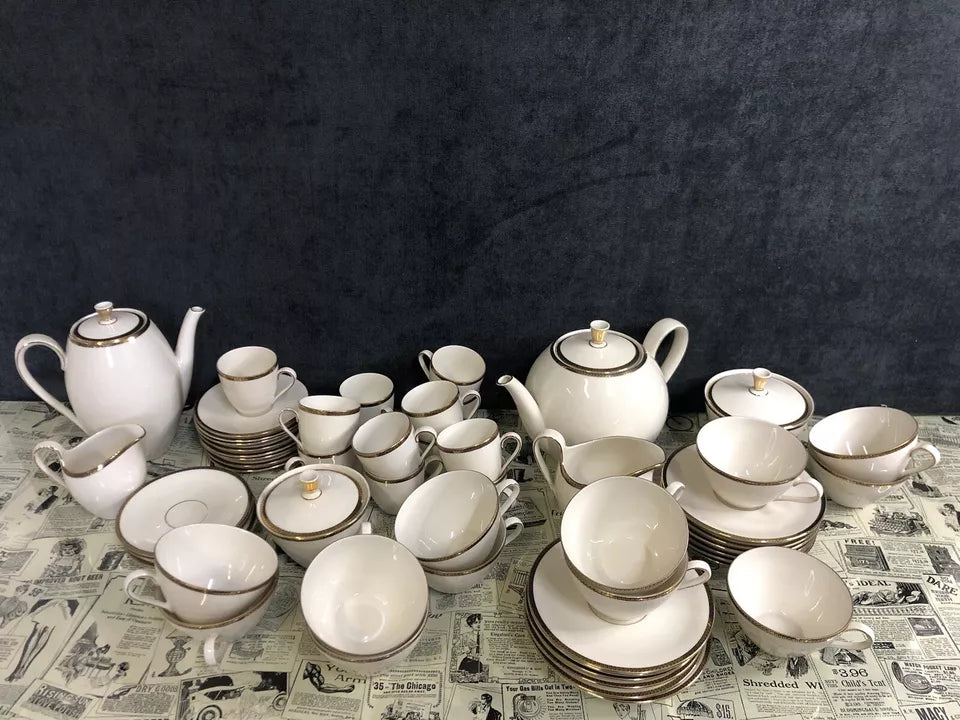 Servizio Set 24 Tazze The Caffè Seltmann Weiden Bavaria Isolde Vintage Tazzine e Piattini