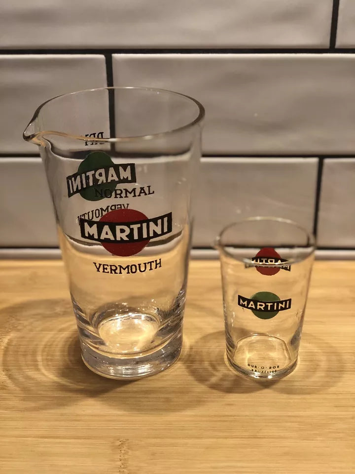 Martini Vermouth Coppia Dosatori Cocktail Vintage Mix Dry Normal Per Bicchieri