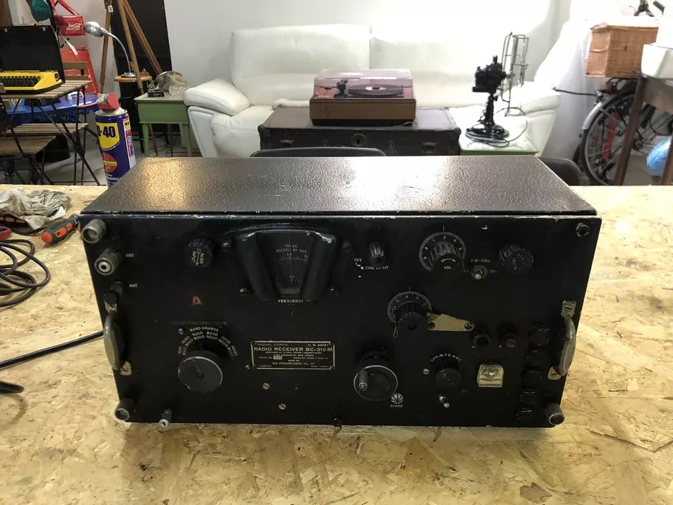 Antica Radio Militare US Army BC 312 M Epoca Seconda Guerra Mondiale WW2 Raro