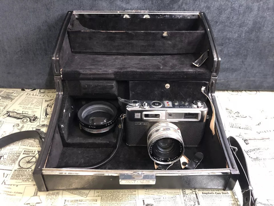 Fotocamera Yashica Electro 35 Obiettivo Yashinon Custodia Yashikor Telemetro