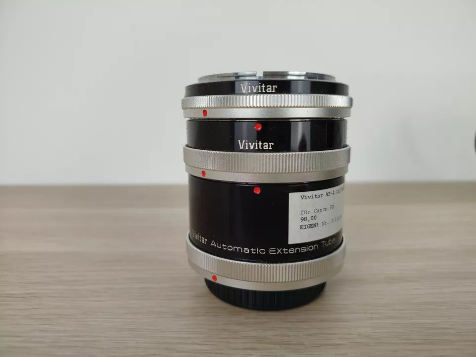 Obiettivo Zoom Vivitar AT-4 12/20/36mm Per Canon FD Con Custodia