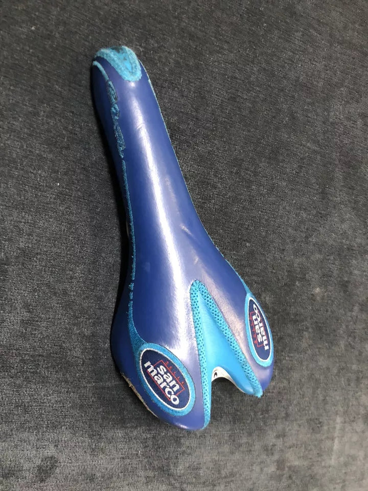 Sellino Per Bicicletta Da Corsa Selle San Marco Azzurro Blu Made In Italy