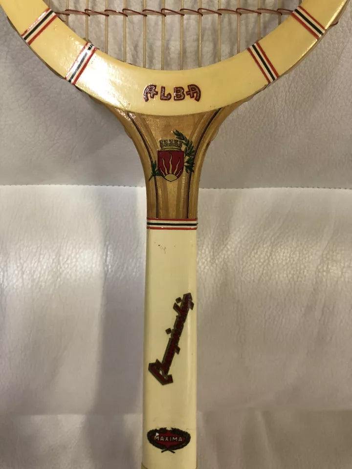Racchetta Di Legno Maxima Championship Custodia E Palline Vintage Epoca