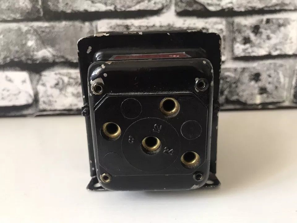 Trasformatore Vintage Rega Lux VA 50 Nero In Metallo Nero Epoca 8/12/24 Volt