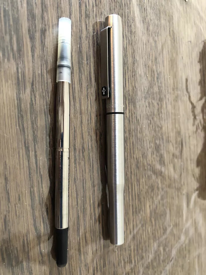 Penna Parker 25 Roller Ball Vintage Custodia Refil E Certificato Di Origine