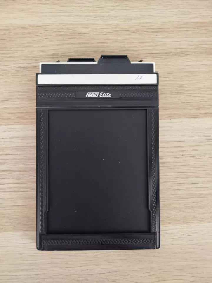 3 Dorsi Fidelity Elite Chassis Fotografia Vintage Epoca Formato 9x12 Nero