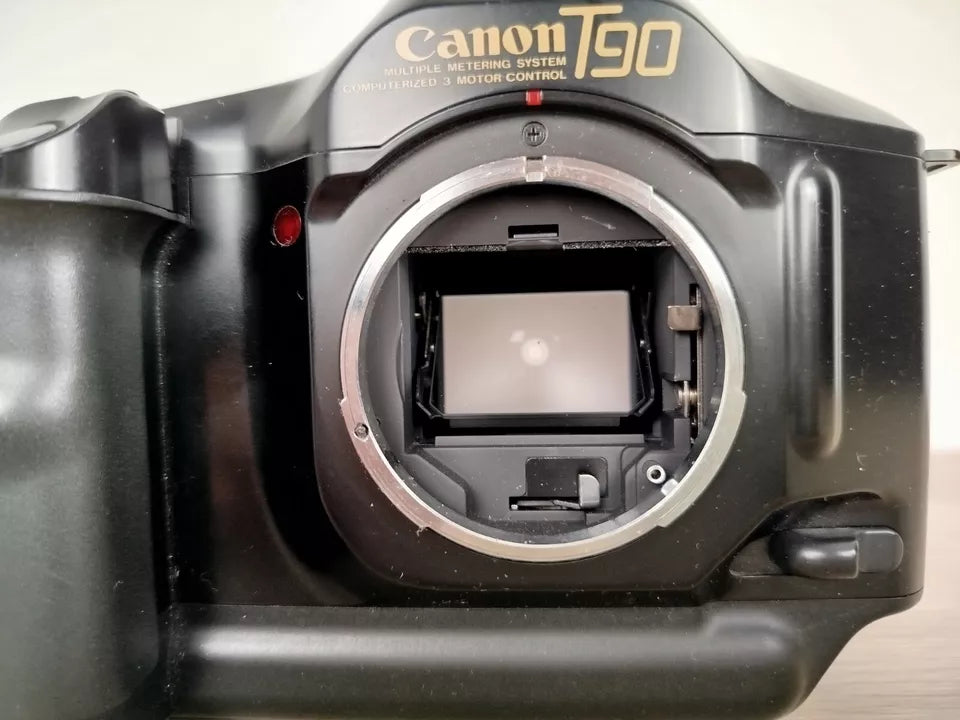 Fotocamera Analogica Canon T90 35mm SLR Nero Corpo Macchina E Manuale A Batterie