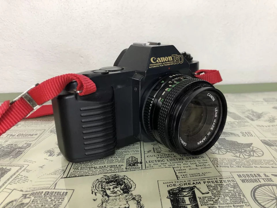 Fotocamera Analogica Canon T50 35mm Relflex Con Obiettivi Borsa Filtri Tracolla