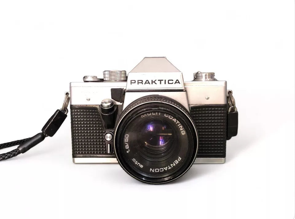 Fotocamera Analogica Praktica MTL 3 Vintage Obiettivo Pentacon Auto 1.8/50 Multi