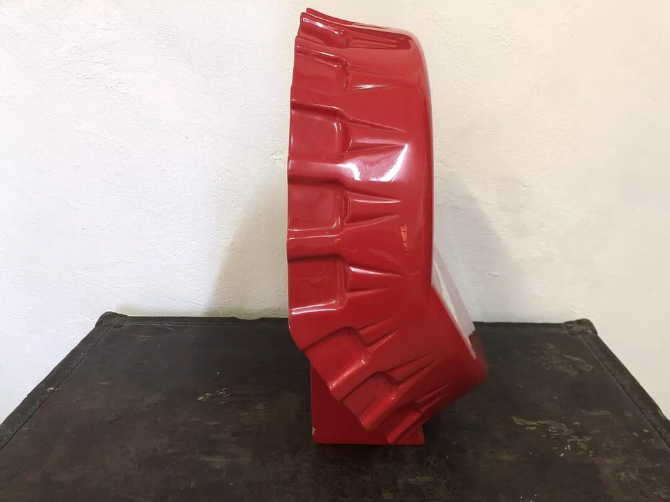 Insegna Coca Cola A Tappo Originale Rosso Con Base Appoggio Vintage Italiana