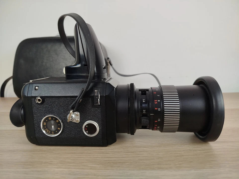 Cinepresa Super 8 Nalcom FTL Model 800 Vintage Con Custodia E Istruzioni Synchro