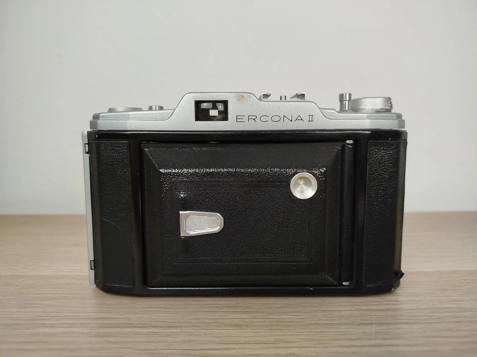 Fotocamera A Soffietto Carl Zeiss Ercona II Con Custodia Vintage Epoca Anni 50