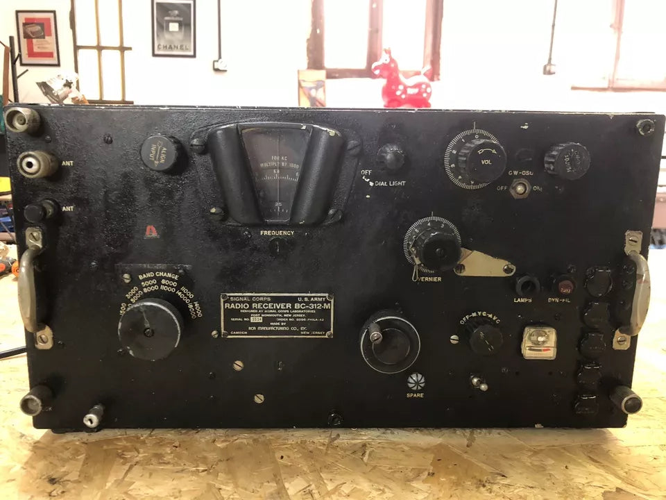 Antica Radio Militare US Army BC 312 M Epoca Seconda Guerra Mondiale WW2 Raro