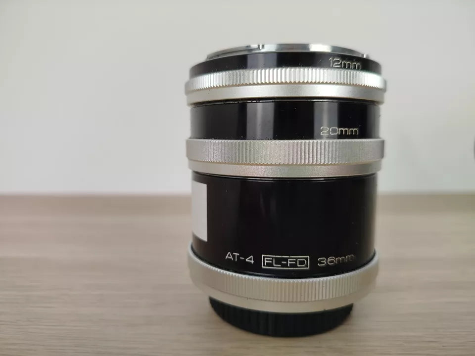 Obiettivo Zoom Vivitar AT-4 12/20/36mm Per Canon FD Con Custodia