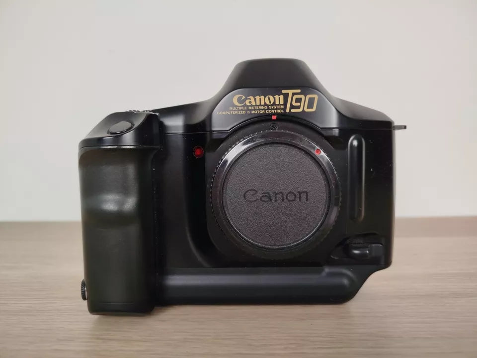 Fotocamera Analogica Canon T90 35mm SLR Nero Corpo Macchina E Manuale A Batterie