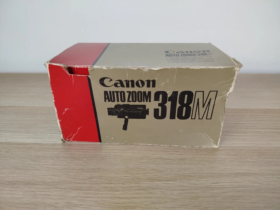 Cinepresa Super 8 Canon Auto Zoom 318M Scatola Istruzioni Custodia Vintage