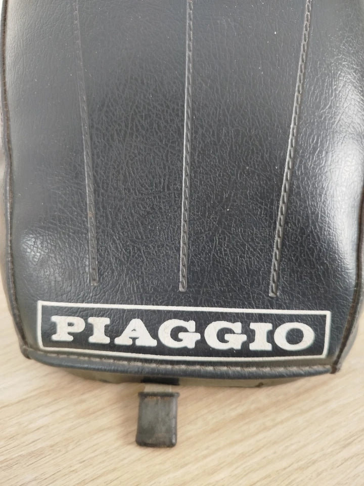 Sella Gobba Monoposto Piaggio Vespa 50 V5A SIP 121014 Vintage Epoca Pelle Nera