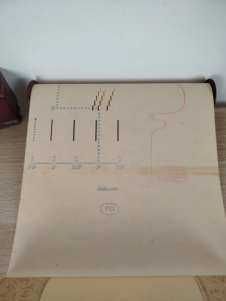 Antico Rullo Sonoro Autopiano Themodist Metrostyle Polonaise Chopin OP.53 A Flat