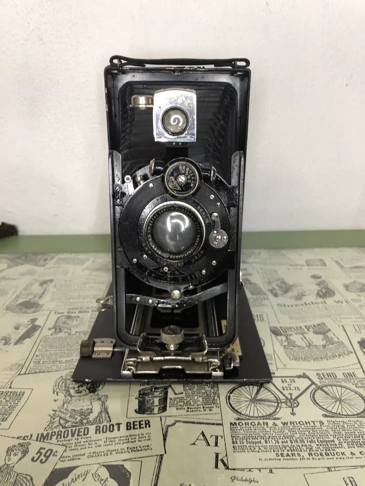 Antica Fotocamera a Soffietto CP Goerz Berlin da Studio Con Obiettivo Epoca 900’