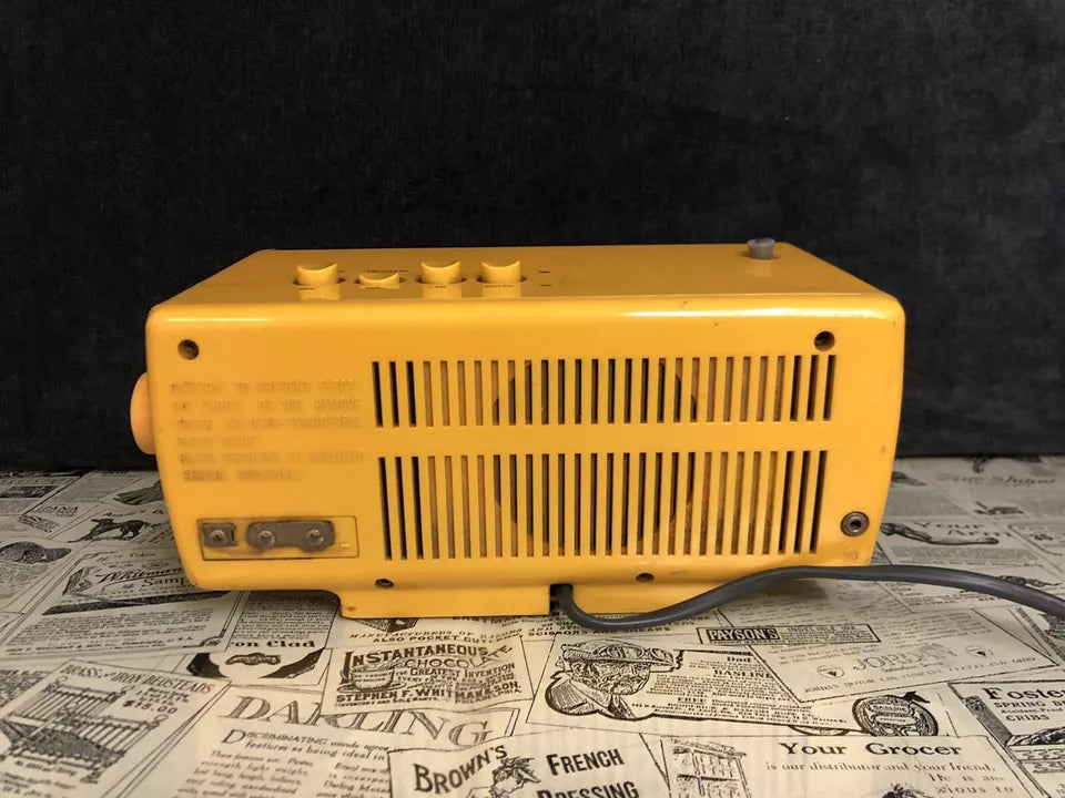 Radio Sveglia Orologio Sony Solid State Digimatic 8FC-100E Vintage Giallo