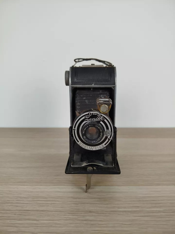 Fotocamera Zenith Edelweiss Macchina Fotografica Soffietto Vintage Epoca Antica