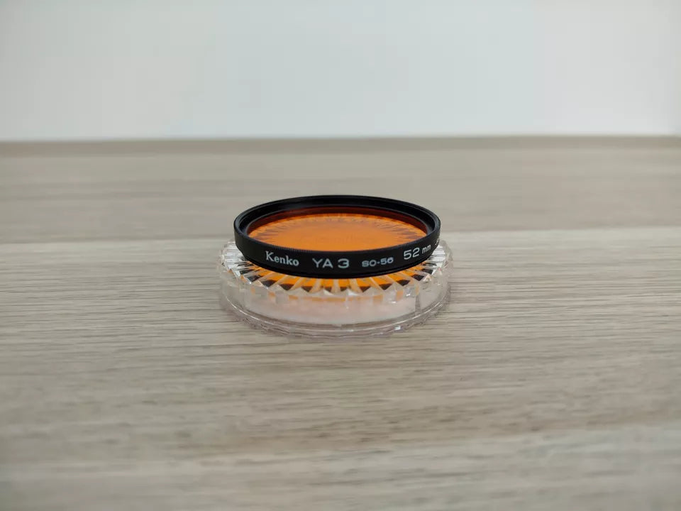 Filtro Fotografico Kenko YA3 SO-56 52mm Arancione Per Fotocamera Analogica