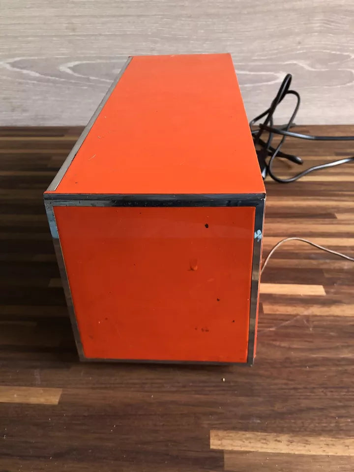 Antica Radio Mivar Milano R48 Vintage Epoca Anni 70 OM FM Arancione