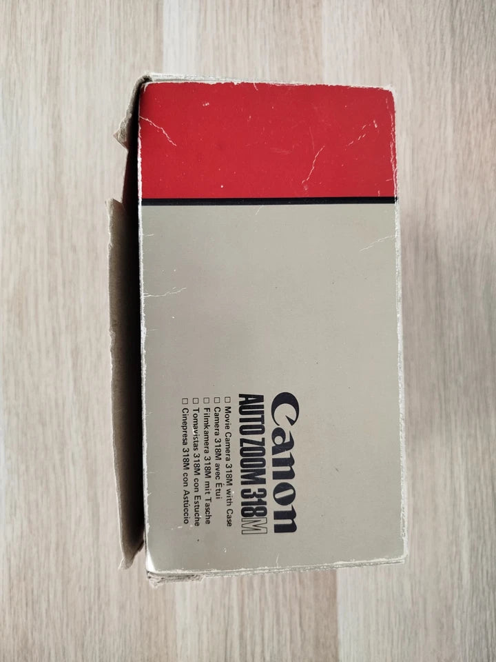 Cinepresa Super 8 Canon Auto Zoom 318M Scatola Istruzioni Custodia Vintage
