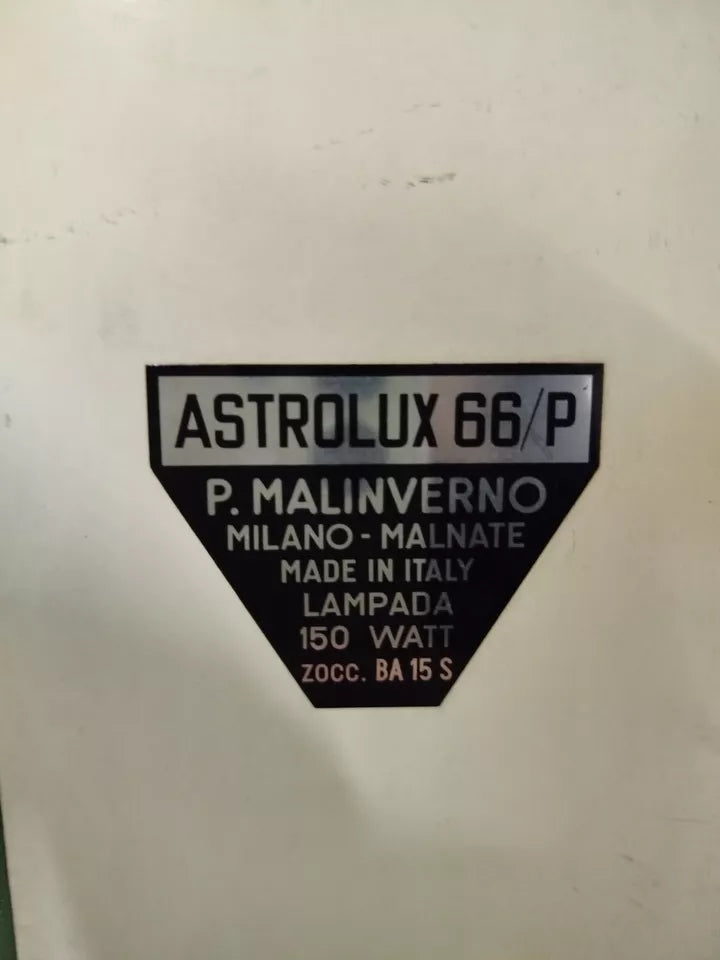 Proiettore Diapositive Astrolux 66/P P. Malinverno Milano Vintage Epoca Anni 60