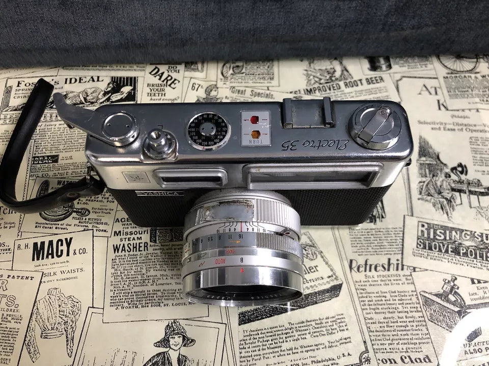 Fotocamera Yashica Electro 35 Obiettivo Yashinon Custodia Yashikor Telemetro