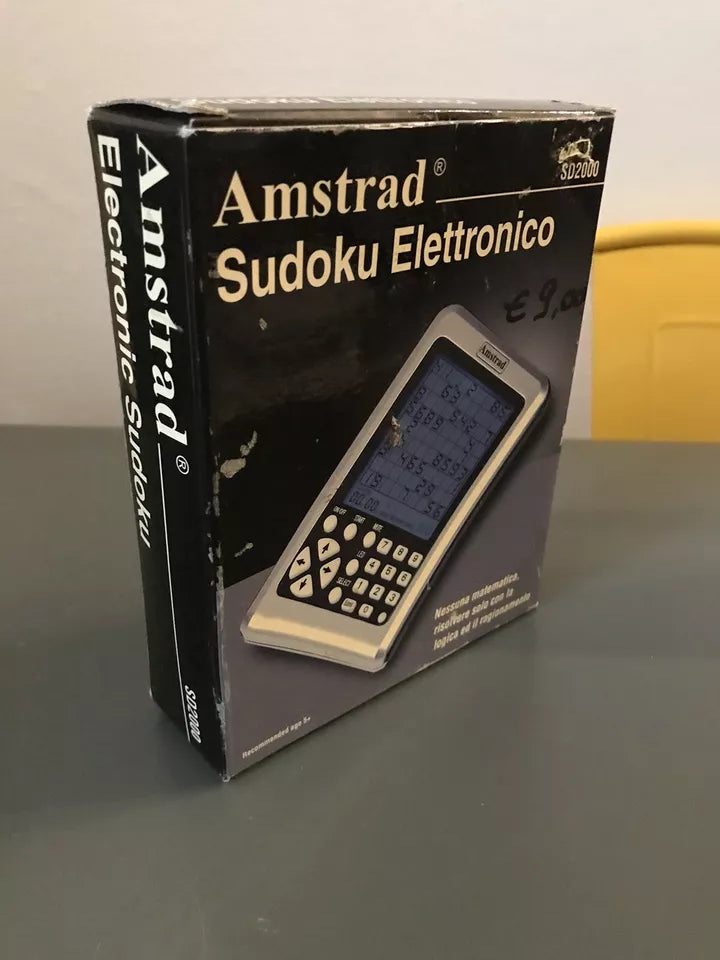 Sudoku Elettronico Amstrad SD2000 Confezione E Libretto Gioco Portatile Funziona