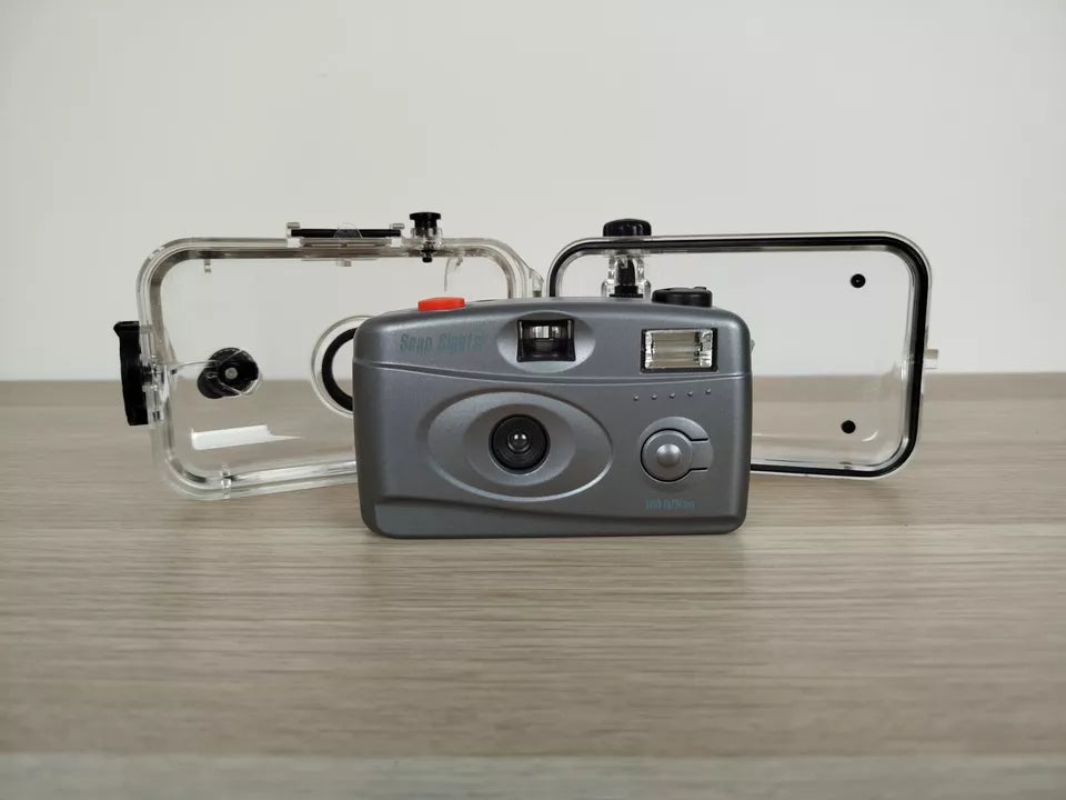 Fotocamera Analogica Macchina Fotografica Subacquea Snap Sights Vintage Anni 90