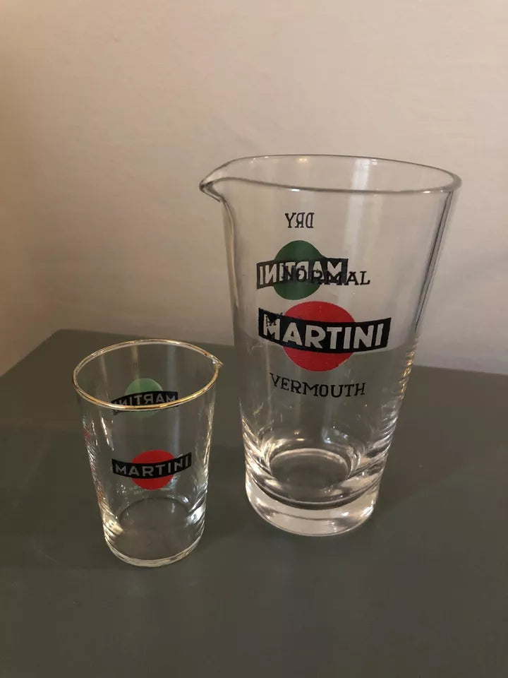 Martini Vermouth Coppia Dosatori Cocktail Vintage Mix Dry Normal Per Bicchieri