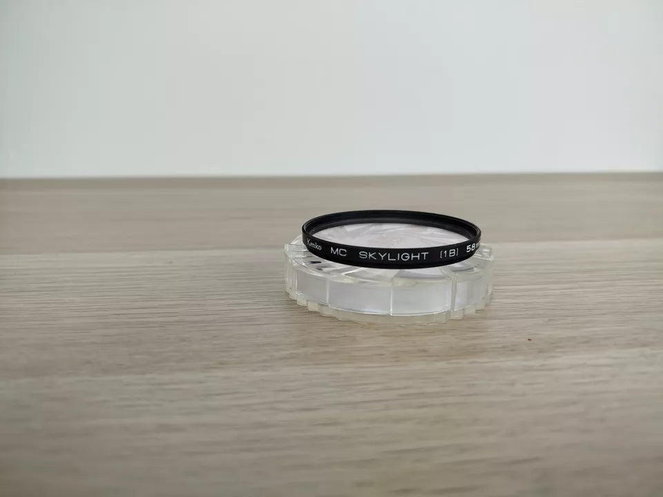 Filtro Fotografico Kenko Mc Skylight 1B 58mm Bianco Per Fotocamera Analogica