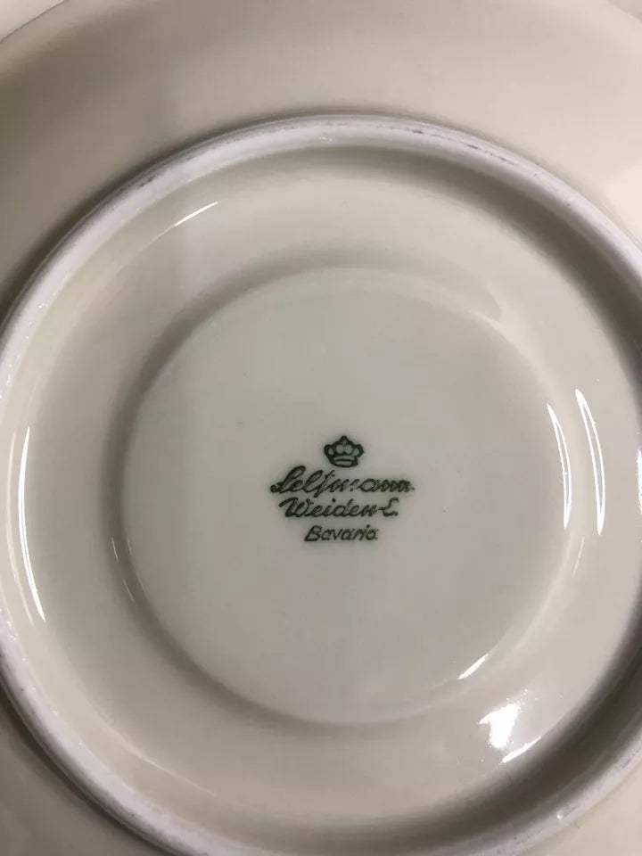 Servizio Set 24 Tazze The Caffè Seltmann Weiden Bavaria Isolde Vintage Tazzine e Piattini