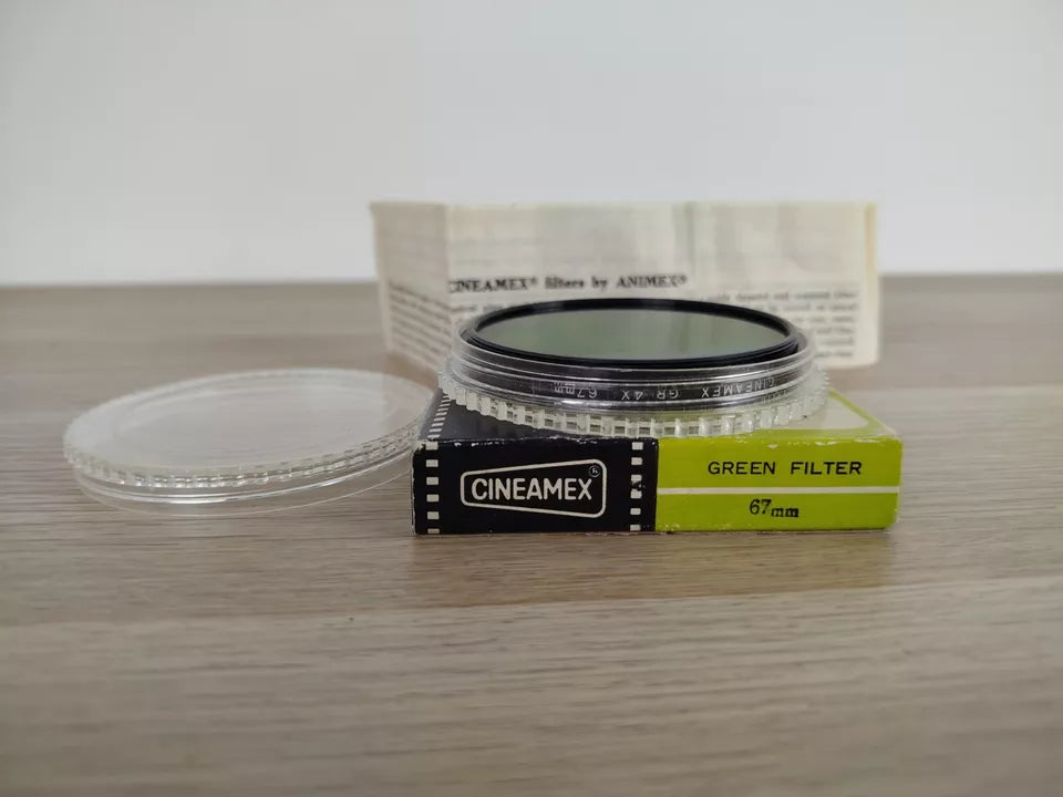 Filtro Fotografico Cineamex GR 4X 67mm Vintage Verde Per Fotocamera Analogica