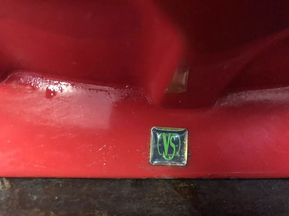 Insegna Coca Cola A Tappo Originale Rosso Con Base Appoggio Vintage Italiana