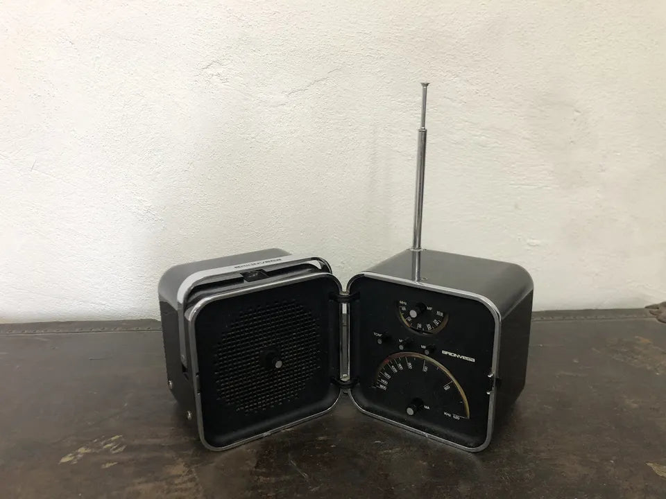 Radio Cubo Brionvega TS 502 Vintage Design Zanuso Sapper Colore Nero MoMa NYC