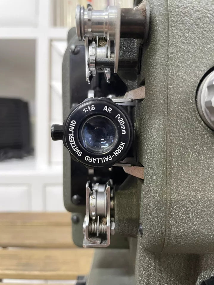 Antico Proiettore Bolex Paillard M8 Vintage Epoca Con Custodia Bobine Istruzioni