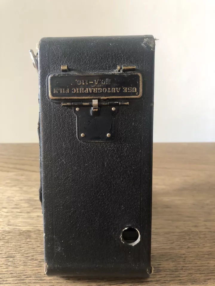 Antica Fotocamera a Soffietto Kodak Ball Bearing Shutter EKc Epoca 1910 USA Raro