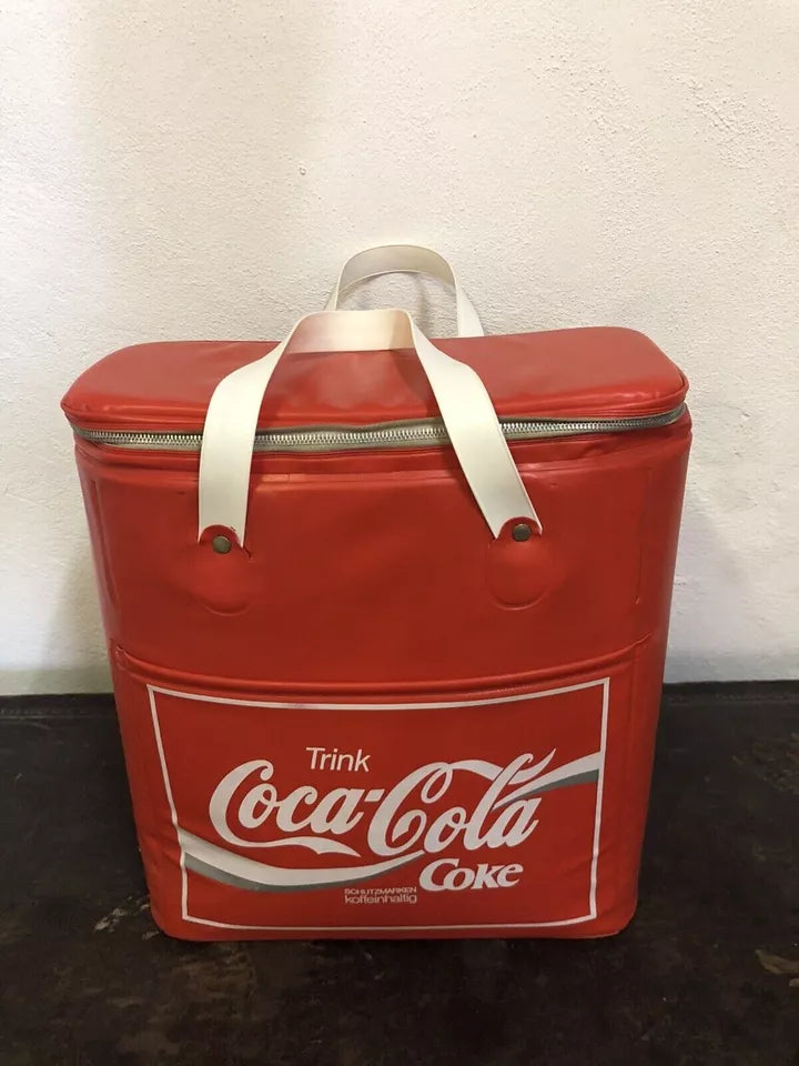 Borsa Frigo Coca Cola Trink Coke Vintage Epoca Anni 80 Rosso Da Collezione