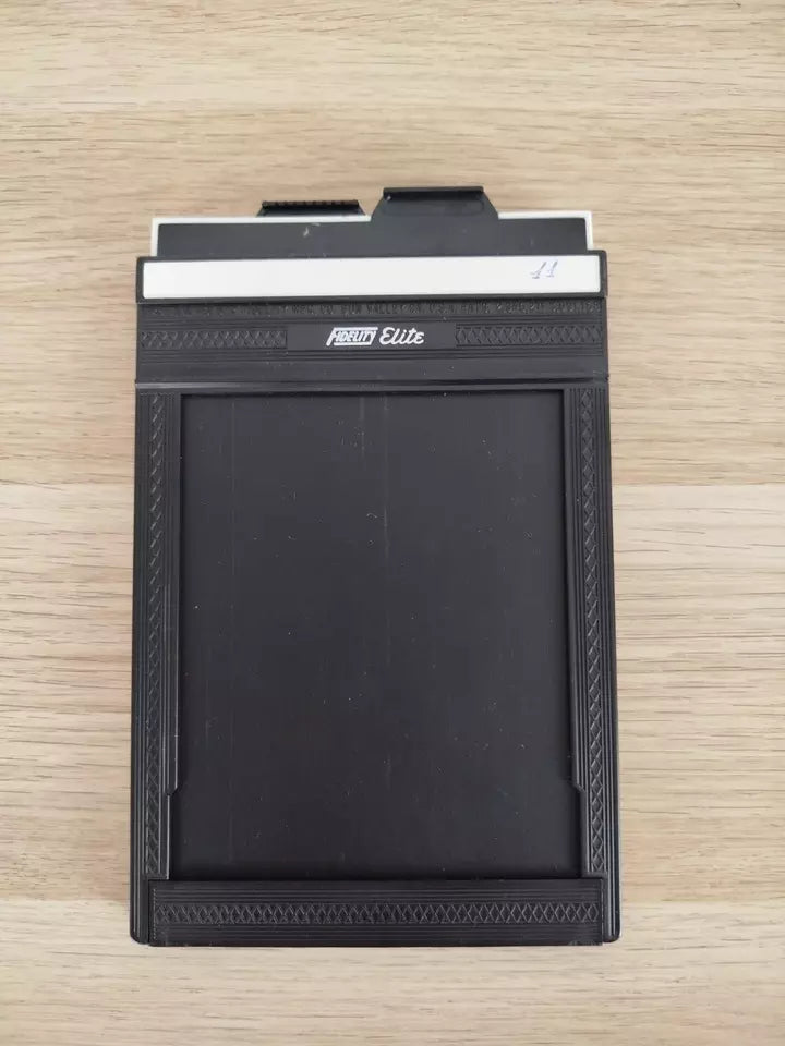 3 Dorsi Fidelity Elite Chassis Fotografia Vintage Epoca Formato 9x12 Nero